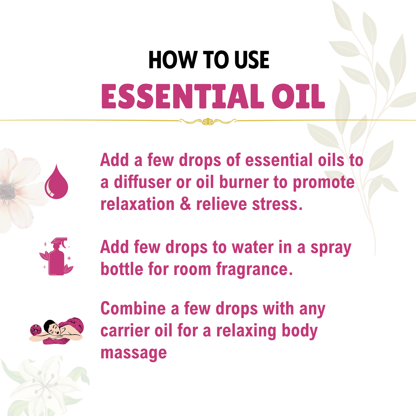 Geranium Essential Oil – 10 ml | 100% Pure & Natural | Cold Pressed