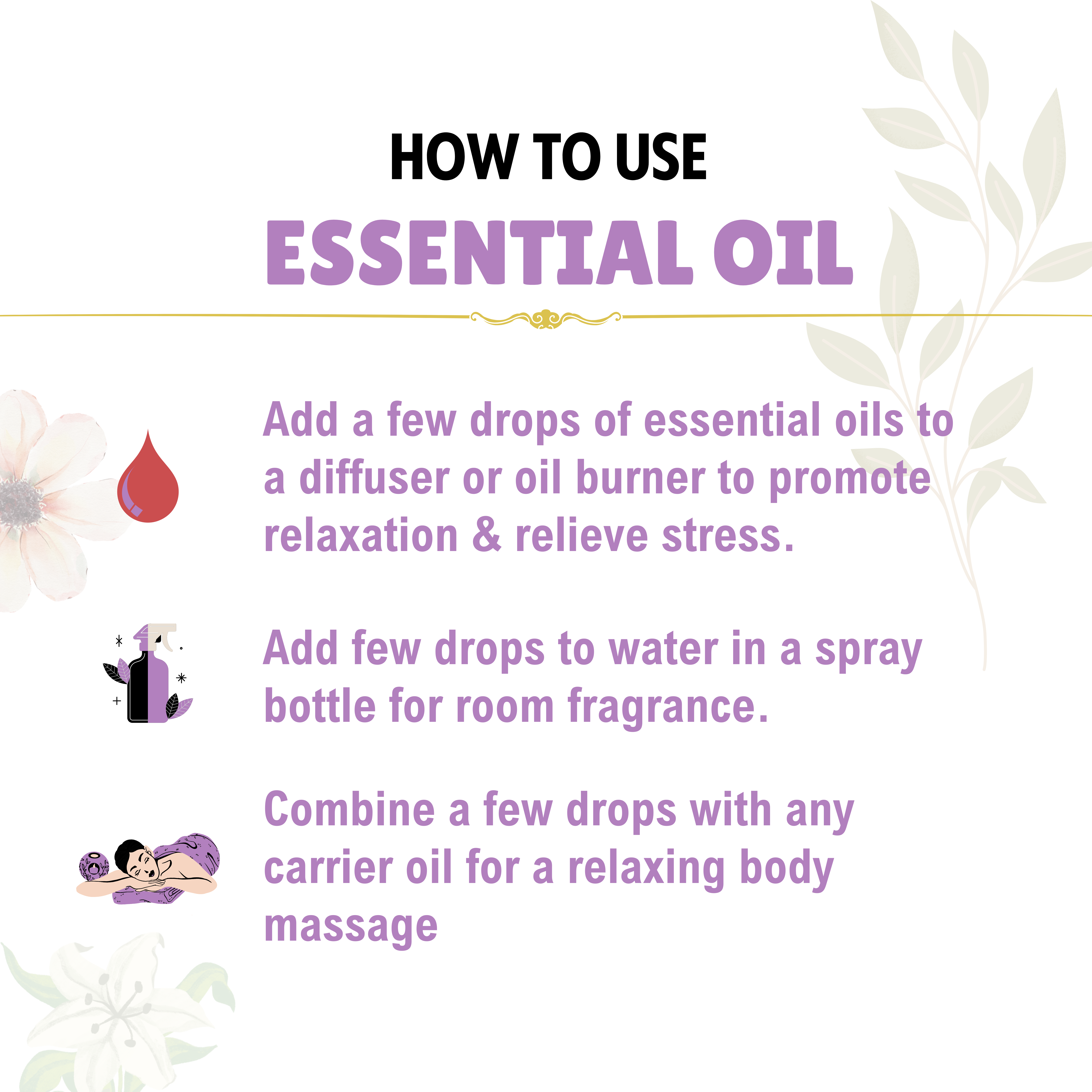 Lavender Essential Oil – 10 ml | 100% Pure & Natural | Cold Pressed