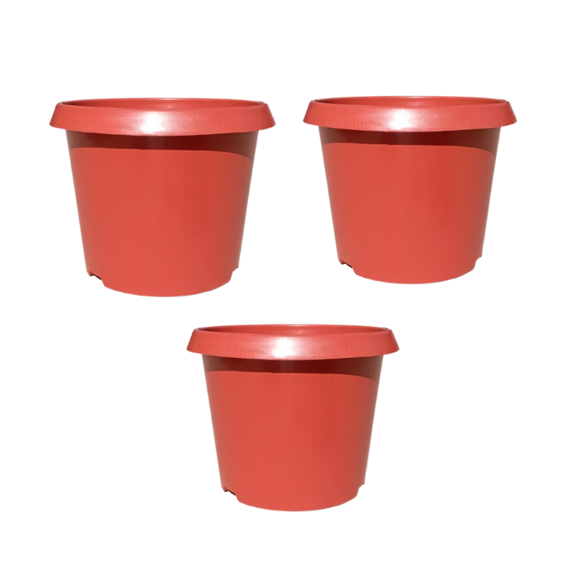 Plastic Pot/Gamla Round 14 Inch - for Indoor Home Decor & Outdoor Balcony Garden