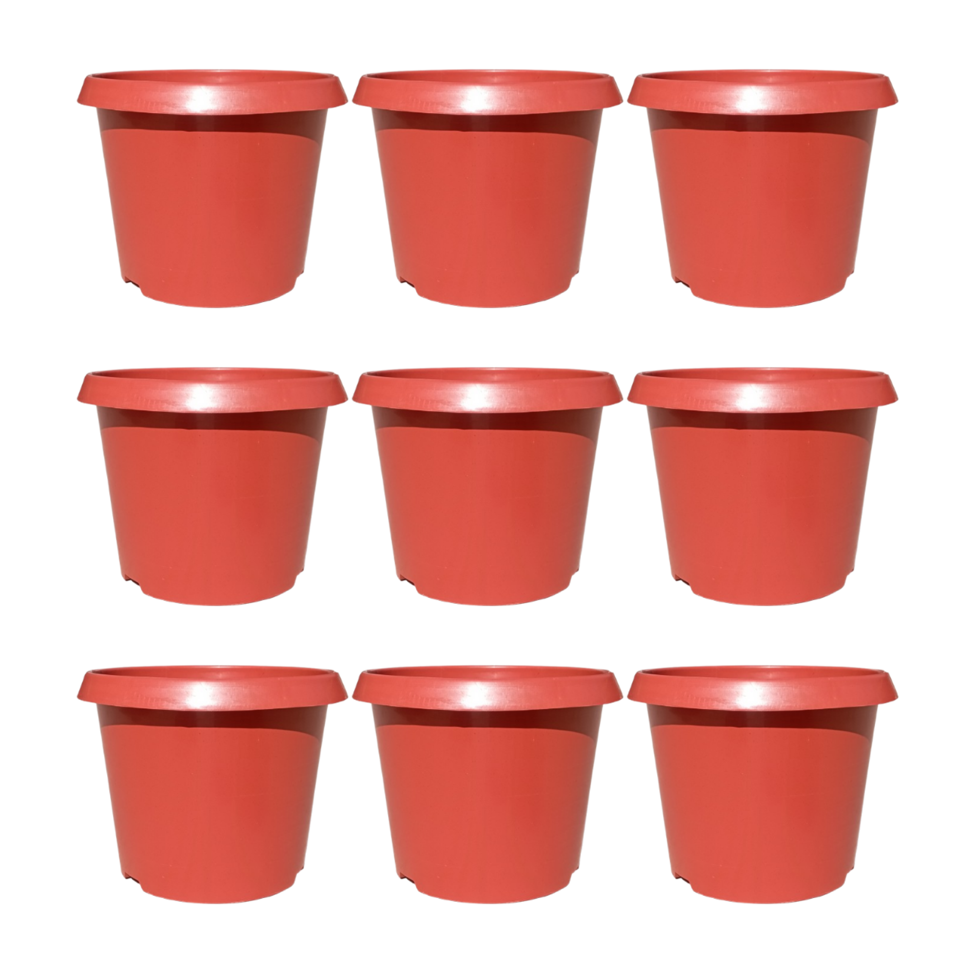 Plastic Pot/Gamla Round 14 Inch - for Indoor Home Decor & Outdoor Balcony Garden