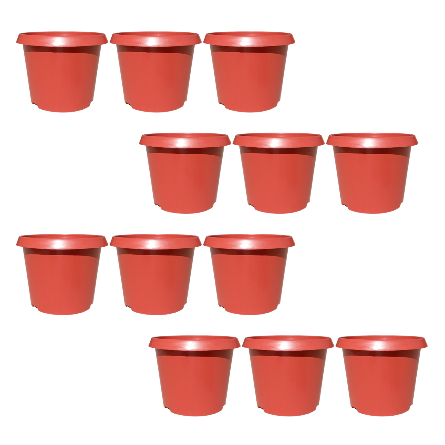 Plastic Pot/Gamla Round 14 Inch - for Indoor Home Decor & Outdoor Balcony Garden
