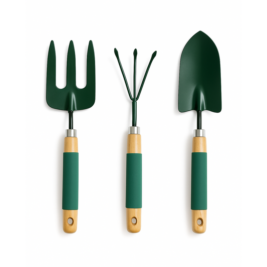 Gardning Tool Set - Hand Fork, Big Hand Trowel, Hand Weeder