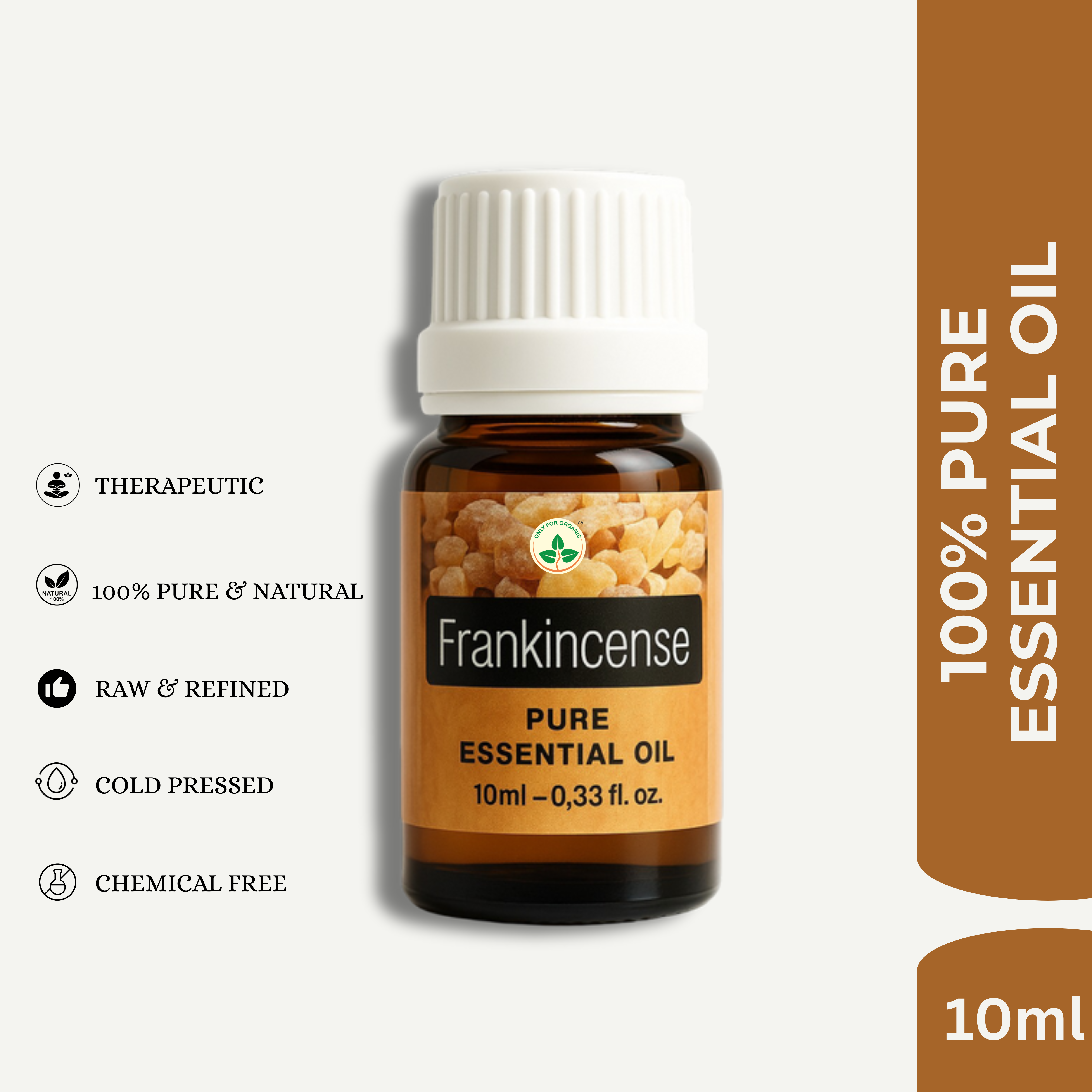 Frankincense Essential Oil – 10 ml | 100% Pure & Natural | Cold Pressed