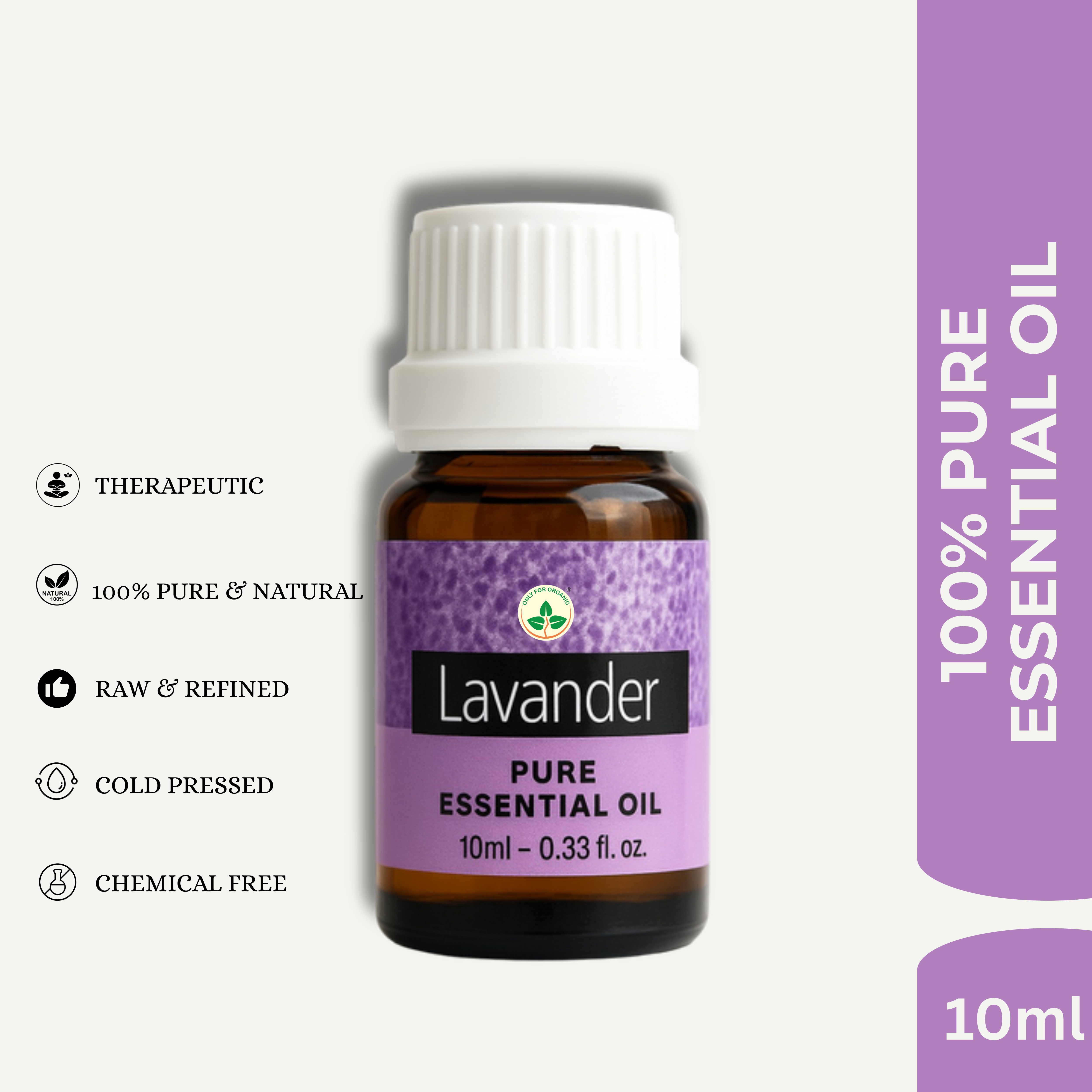 Lavender Essential Oil – 10 ml | 100% Pure & Natural | Cold Pressed