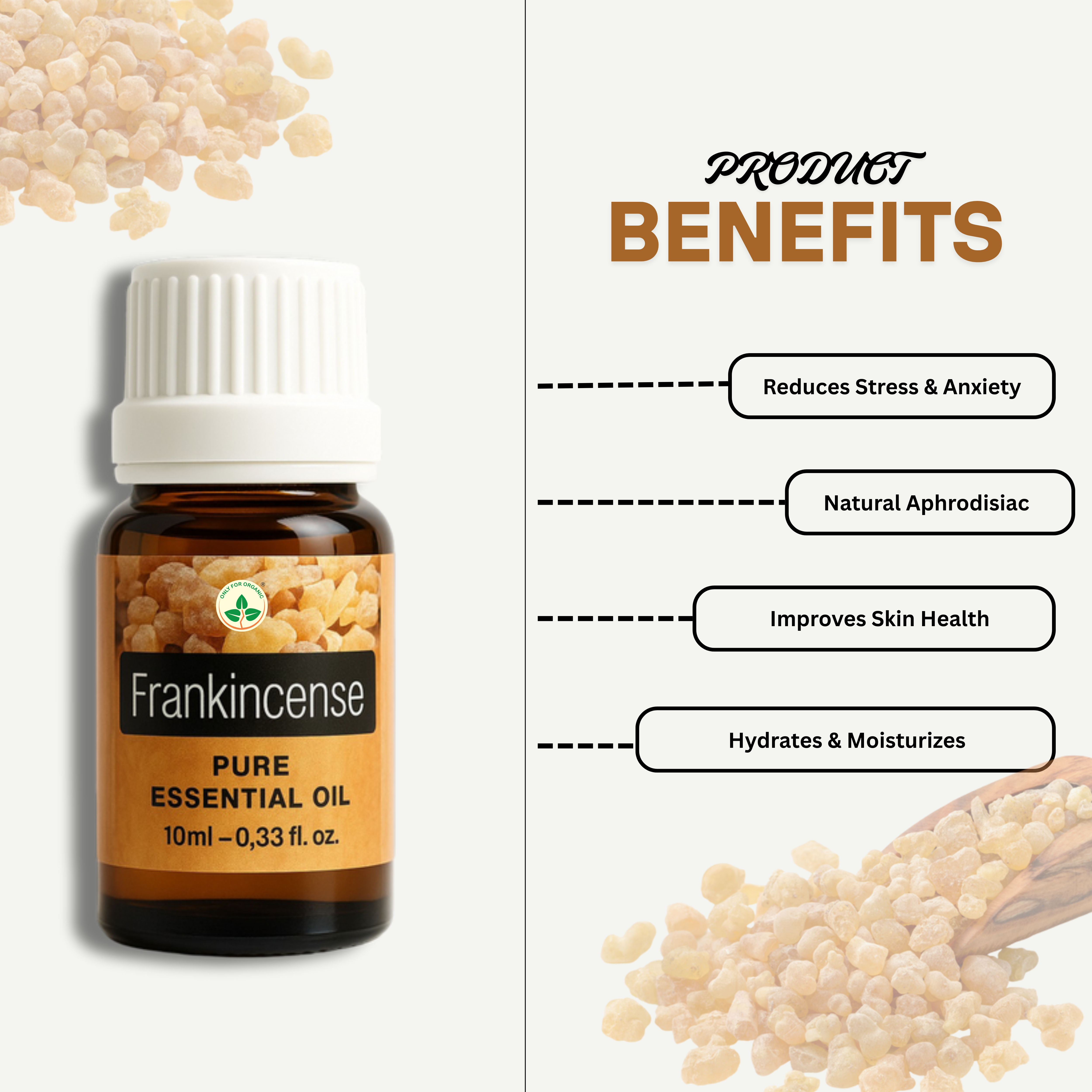 Frankincense Essential Oil – 10 ml | 100% Pure & Natural | Cold Pressed